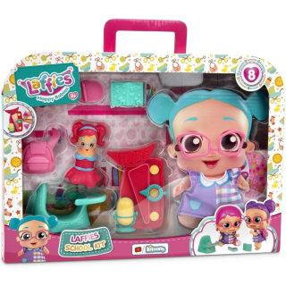 Muñeca Laffies Kit Escolar + Accesorios Temáticos Para Muñecas
