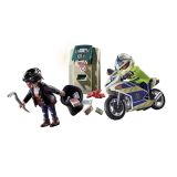 PLAYMOBIL CITY ACTION: Persecución en Moto a Ladrón de Banco