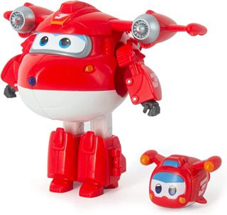 SUPER WINGS Figuras Transformables + Avión Mascota