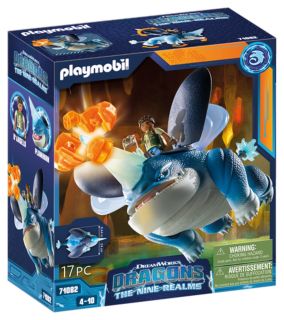 PLAYMOBIL DRAGONS LOS NUEVE REINOS: Plowhorn y D'Angelo