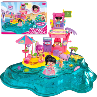 Set Pinypon Playa Con Muñecas Y Accesorios