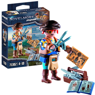 Playmobil Figura De Colección Novelmore Dario Con Herramientas