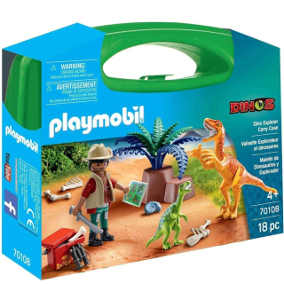 Maletín dinosaurios y explorador