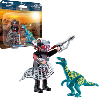 Playmobil Figura De Colección Dino Rise DuoPack Velociraptor con Capturador