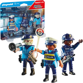 Playmobil Figura De Colección City Action 3 Policias