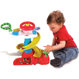 Juguete De Bebé BB Junior Ferrari Set 2 En 1 Pista Y Volante + 1 auto