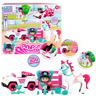 Muñeca Pinypon Transporte Pony Con Accesorios