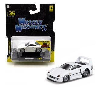 1:64 MUSCLE MACHINES SERIE 6 #35 FERRARI F40 BLANCO