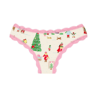 Calzón básico blanco Navidad