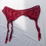 Portaligas Catalina rojo carmesí