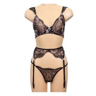 Bralette Catalina negro floreado