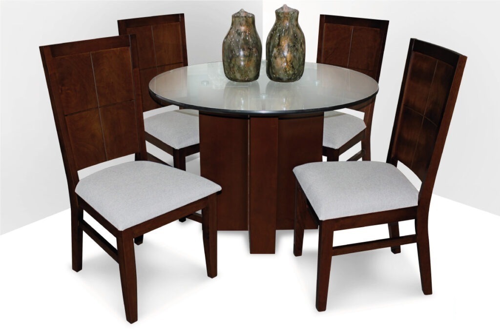 Ripley DM JUEGO DE COMEDOR 4 SILLAS CRUZ