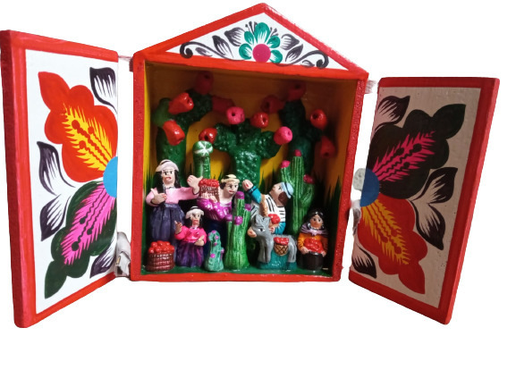 Retablo cosecha de tunas
