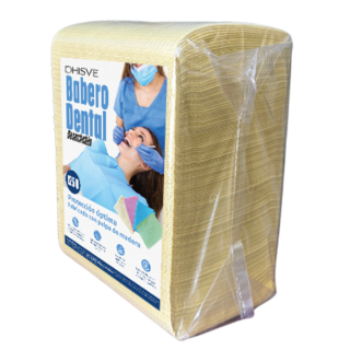 BABERO DENTAL DESECHABLE AMARILLO PAQ (125 U)