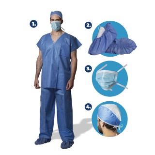 Kit terno de cirujano talla estándar