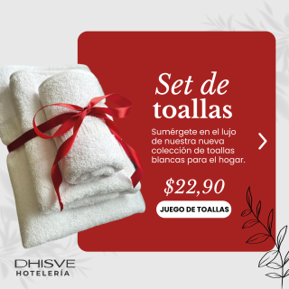 SET DE TOALLAS 100% ALGODÓN