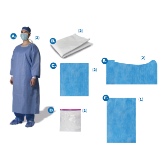 Paquete quirúrgico para legrado (estéril)