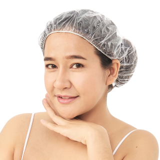 Gorro plástico para baño paq/100 uds