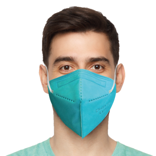 Kn95 turquesa adulto - caja 10 unidades