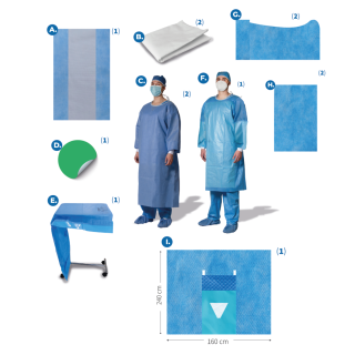 Paquete quirúrgico para cistoscopia (estéril)