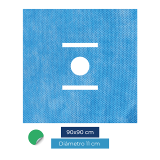 Campo ojo 90x90 cm estéril