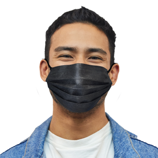 Mascarilla quirúrgica adulto negra - Caja 50 unidades