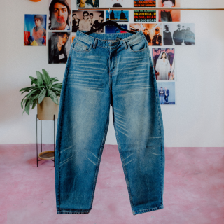 Barrel Pants - Celeste (Para Mujer)