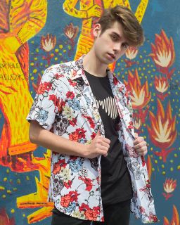 Camisa Skull And Roses