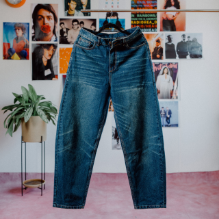 Barrel Pants - Azul (Para Mujer)
