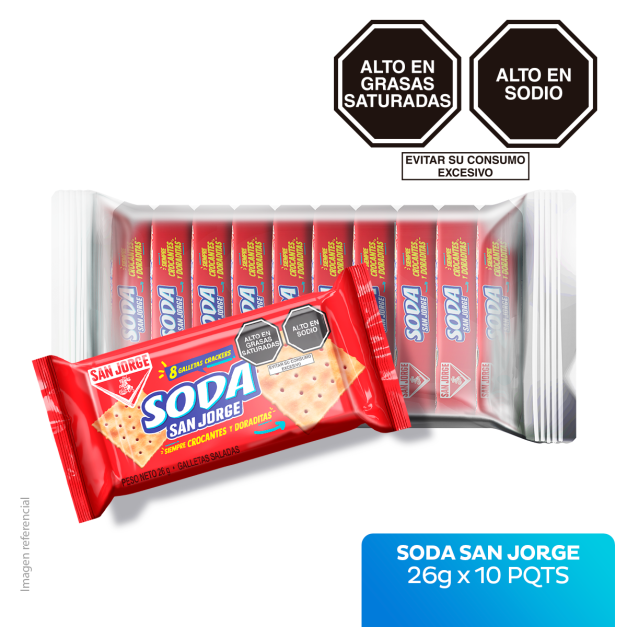 PACK SODA X 10 PQTS - SAN JORGE