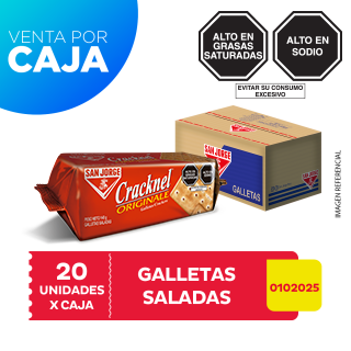 Caja de Galletas Cracknel Originale 20 Unidades de 140 g c/u