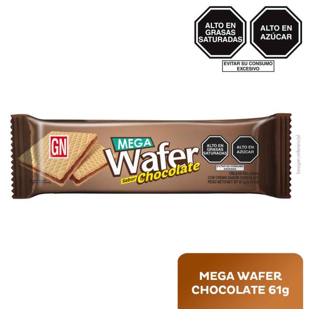 MEGA WAFER SABOR CHCOLATE X 61G - GN
