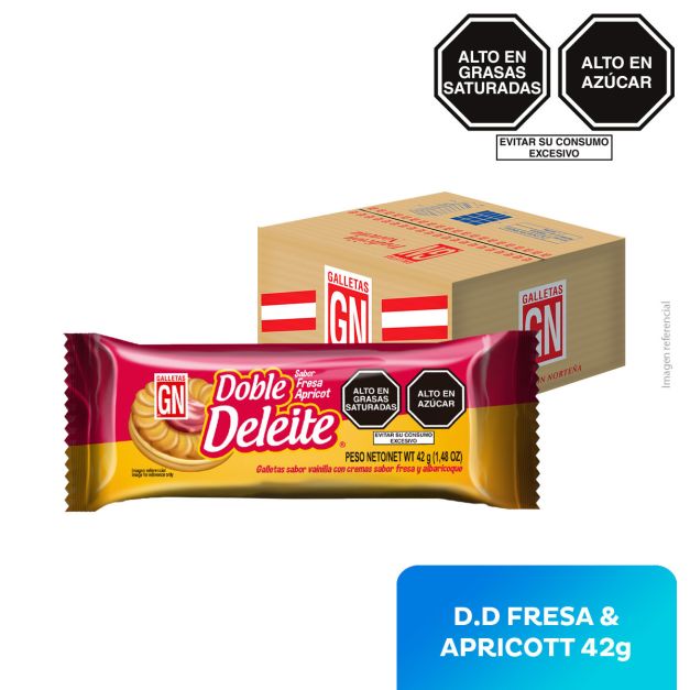 Caja GALL. EIGHT PACK D.D. X 6 DE FRESA & APRICOTT X 40 PQTS. GN