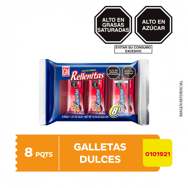 Pack Rellenitas sabor Fresa