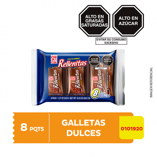 Pack Rellenitas sabor Chocolate