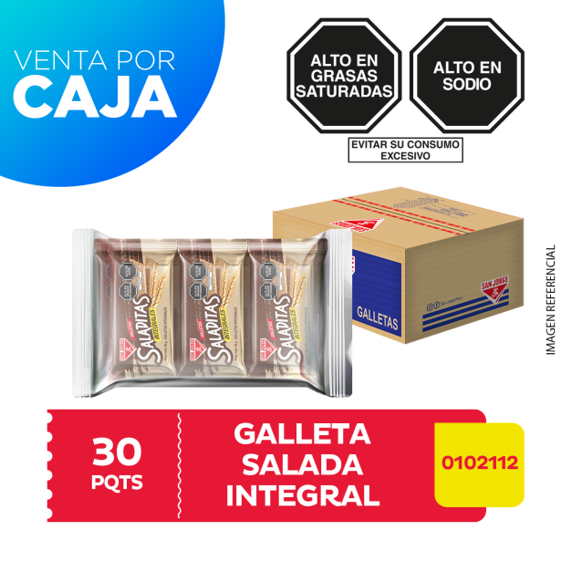 Caja de Galletas Saladitas Integrales San Jorge