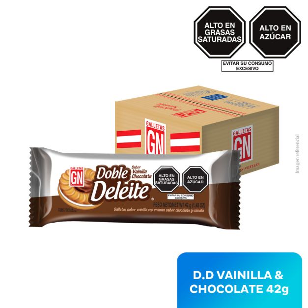 Caja GALL. EIGHT PACK D.D. X 6 DE CHOCOLATE & VAINILLA X 40 PQTS. GN