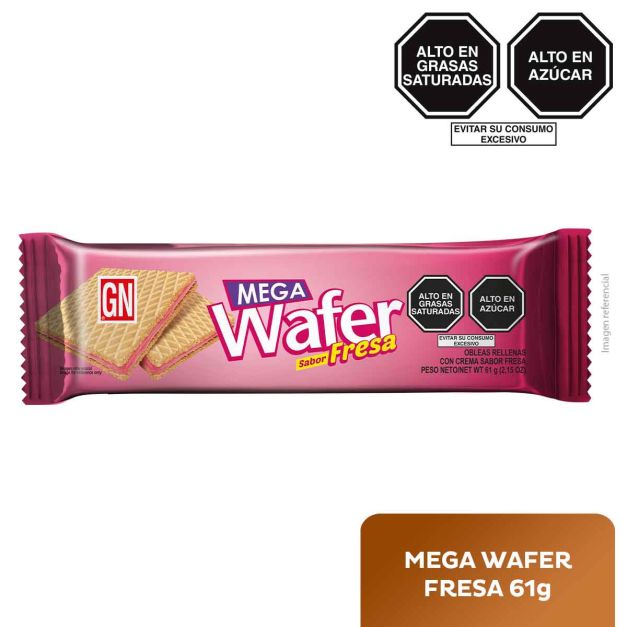 Mega Wafer Sabor Fresa x 61gr - GN