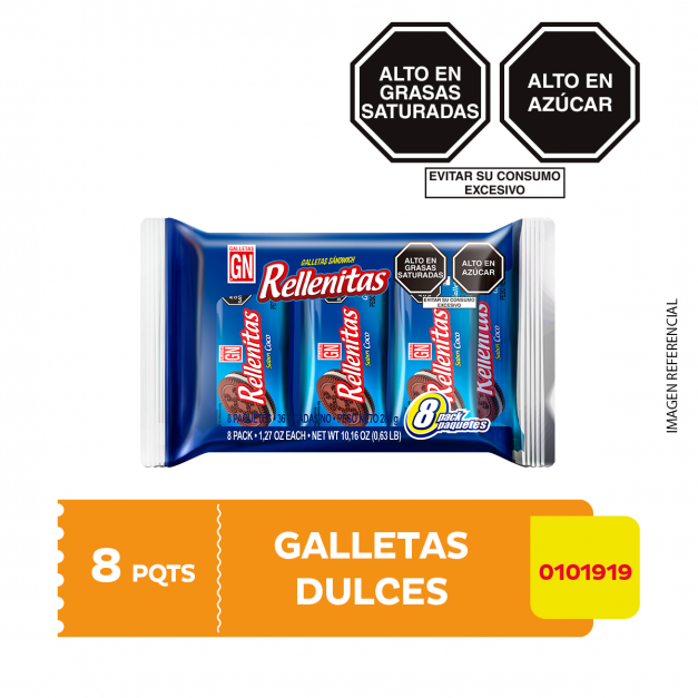 Pack Rellenitas sabor coco GN