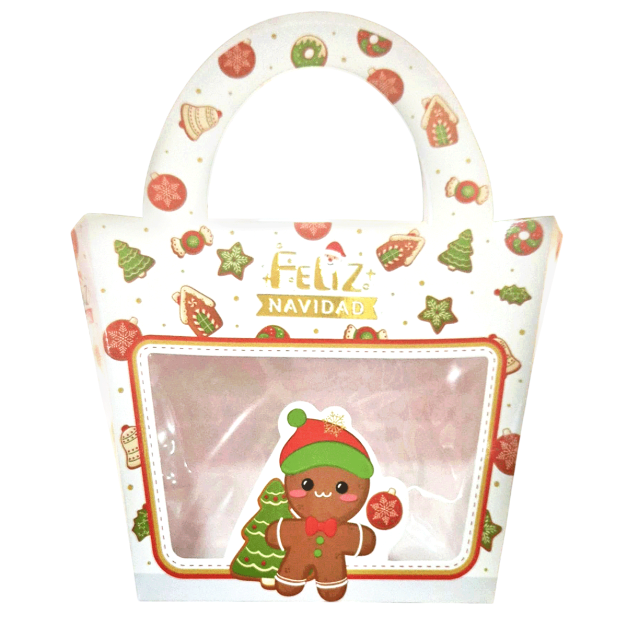 Caja Cartera Blanca Navidad