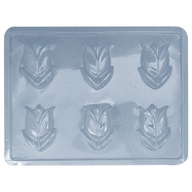 Molde Plástico Tulipanes x6