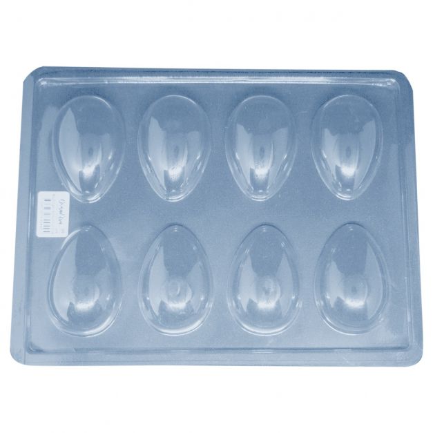 Molde Plástico Huevos de Pascua x8