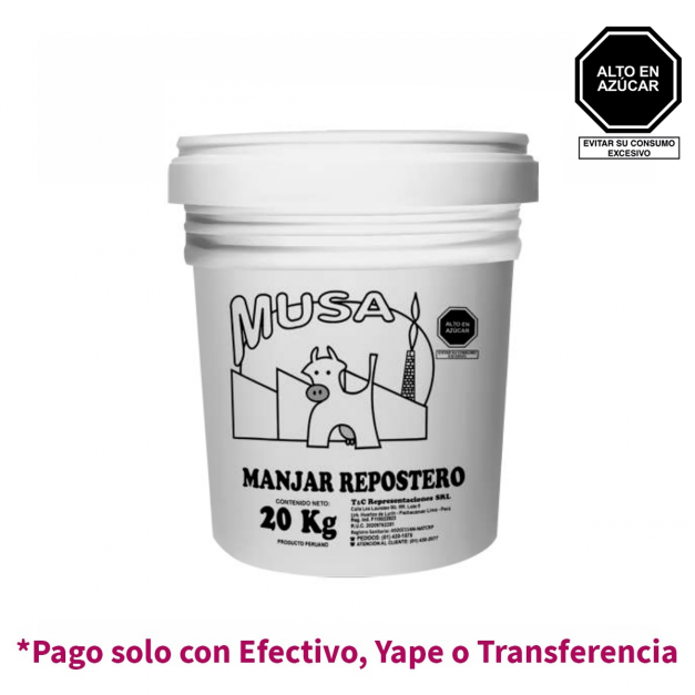 Manjar Musa Repostero Balde 20kg