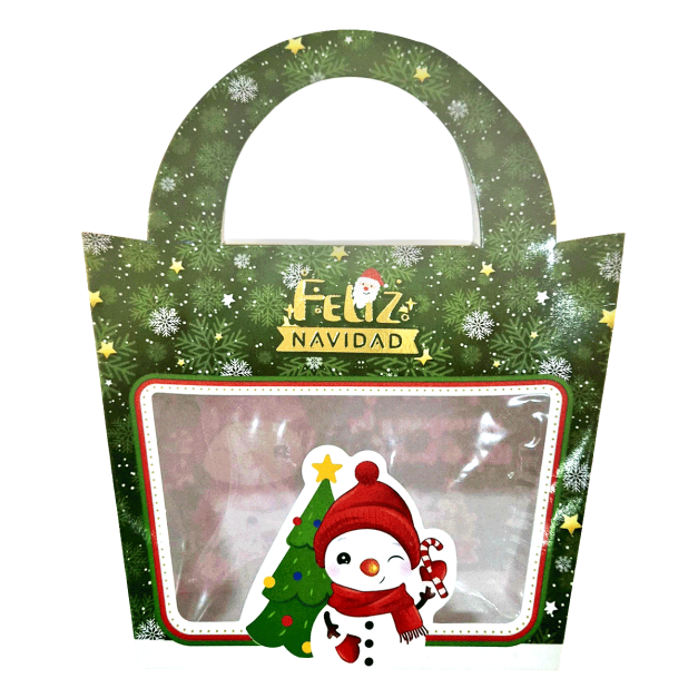 Caja Cartera Verde Navidad