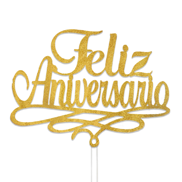 Topper Feliz Aniversario Mediano