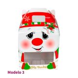 Caja Loncherita Muñeco de Nieve Modelos Varios