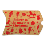 Caja Liner Almohada Roja Navidad