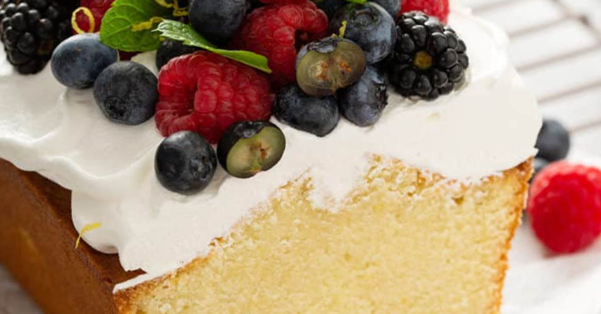 Receta: Queque de Limón y Chantilly