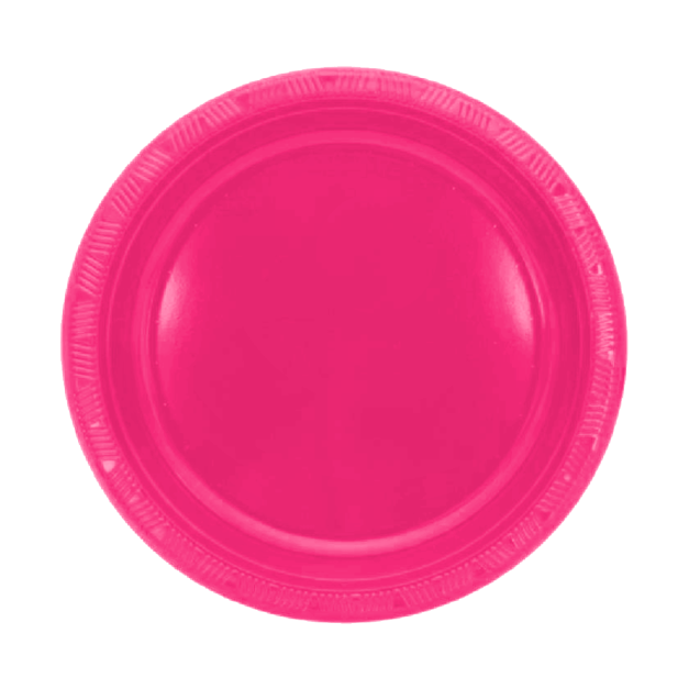 Plato de Plástico 23cm x10 Colores Varios Olego