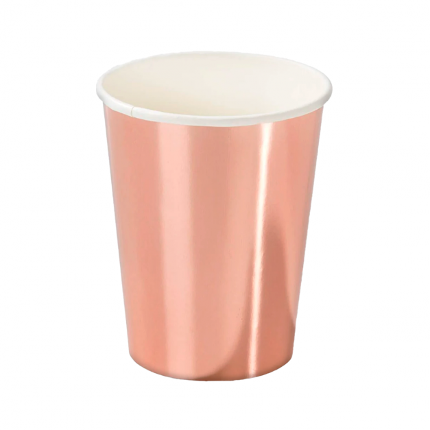 Vaso Polipapel Metálico Colores Varios 10oz x 10und